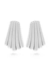 Nialaya Jewelry Calico Shell Earrings In Silver
