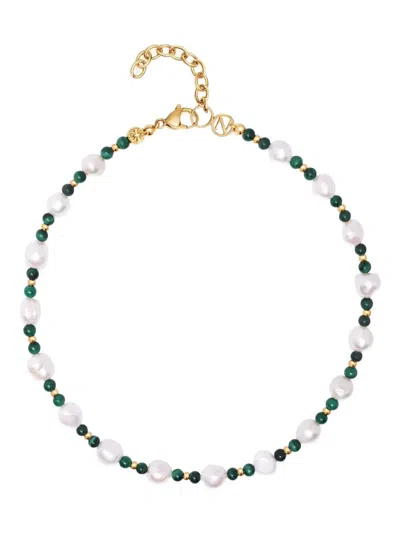 Nialaya Jewelry Capri Pearl Choker Necklace In Gold