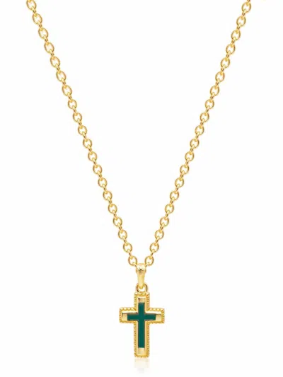Nialaya Jewelry Cross-pendant Necklace In Gold