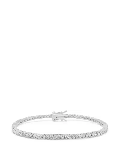 Nialaya Jewelry Cz 장식 테니스 브레이슬릿 In Silver