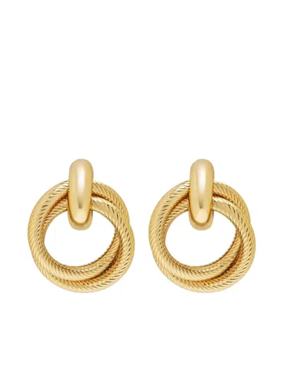 Nialaya Jewelry Double Hoop Earrings In Gold