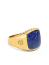 Nialaya Jewelry Dumortierite Signet Ring In Gold