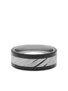 Nialaya Jewelry Engraved Band Ring In Silver