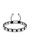 Nialaya Jewelry Engraved Beaded Bracelet In Silver