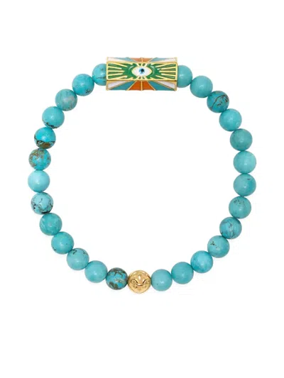 Nialaya Jewelry Evil Eye Beaded Bracelet In Multi