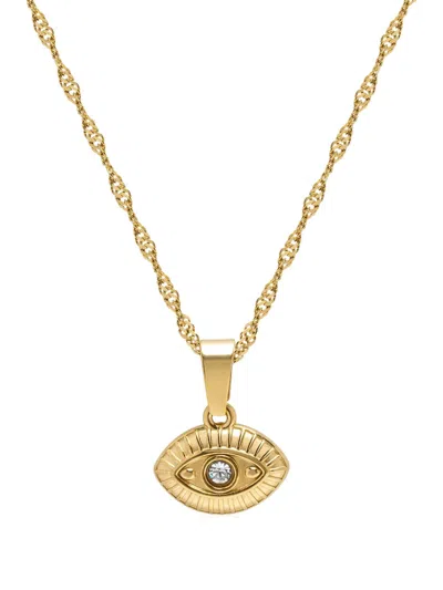 Nialaya Jewelry Evil Eye Pendant Necklace In Gold
