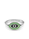 Nialaya Jewelry Evil Eye Ring In Silver