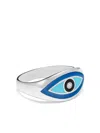 Nialaya Jewelry Evil Eye Ring In Silver