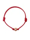 Nialaya Jewelry Evil Eye String Bracelet In Red
