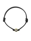 Nialaya Jewelry Evil Eye String Bracelet In Black