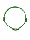 Nialaya Jewelry Evil Eye String Bracelet In Green