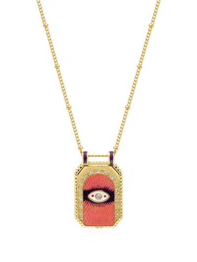 Nialaya Jewelry Evil-eye Pendant Necklace In Gold