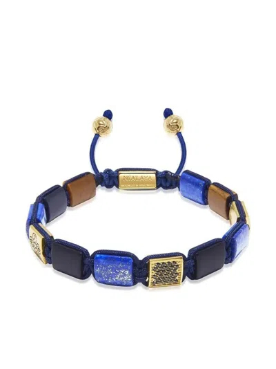 Nialaya Jewelry Flat-bead Bracelet In 蓝色