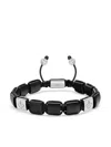 Nialaya Jewelry Flatbead Bracelet In Black