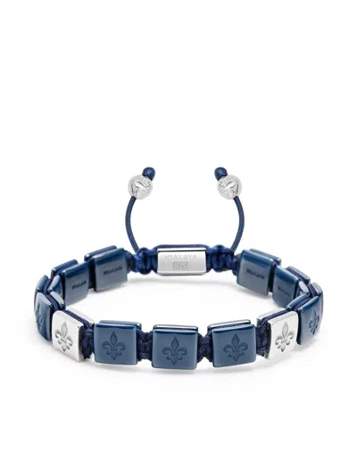 Nialaya Jewelry Flatbead Bracelet In Blue