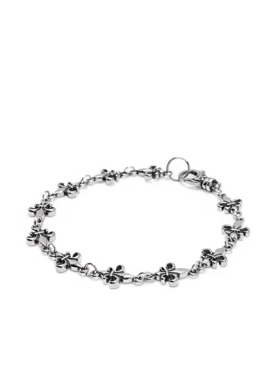 Nialaya Jewelry Fleur De Lis Bracelet In Silver