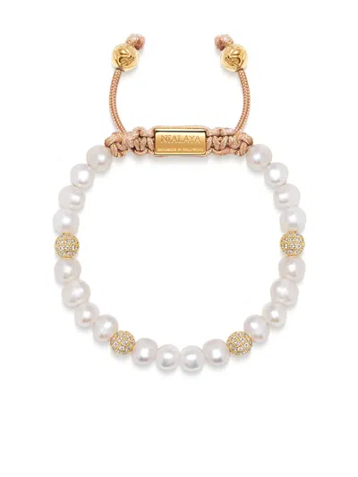 Nialaya Jewelry Freshwater Pearl Beaded Bracelet In White