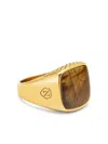 Nialaya Jewelry Gold Plated Steel Ring In Gold