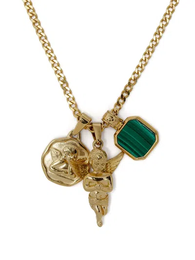 Nialaya Jewelry Gold-plated Trio Charm Necklace