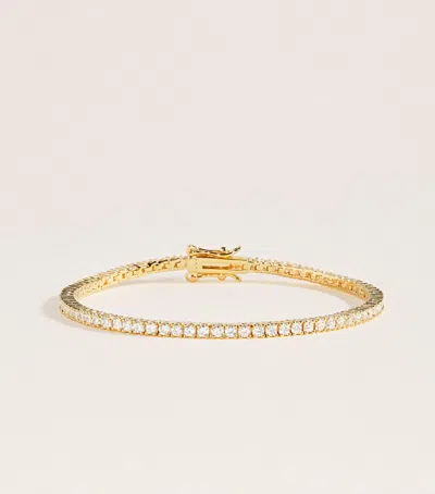 Nialaya Jewelry Gold-plated Mini Tennis Bracelet