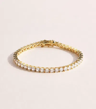 Nialaya Jewelry Gold-plated Tennis Bracelet
