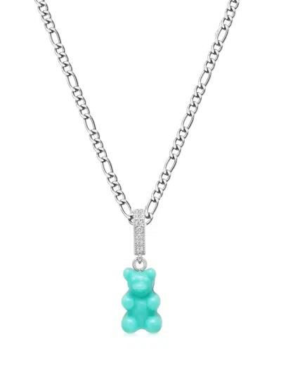 Nialaya Jewelry Gummy Bear-pendant Chain Necklace In Blue