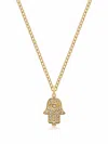Nialaya Jewelry Hamsa Hand Necklace In 金色