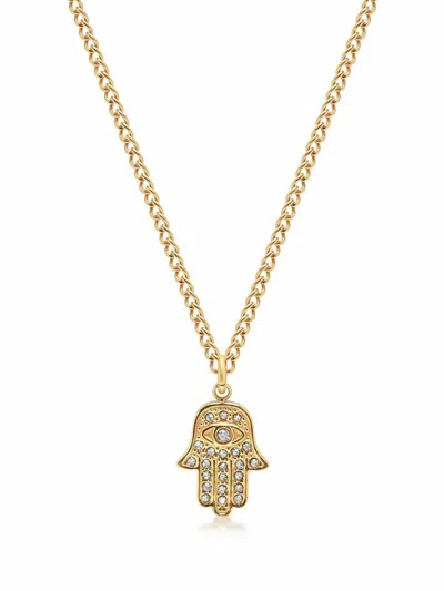 Nialaya Jewelry Hamsa Hand Necklace In 金色