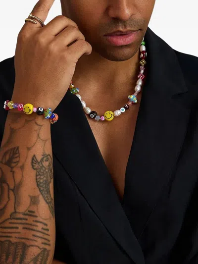 Nialaya Jewelry Happy Life Pearl Beaded Bracelet In Multi