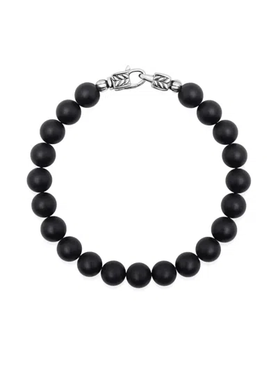 Nialaya Jewelry Healing Onyx Bracelet In Black