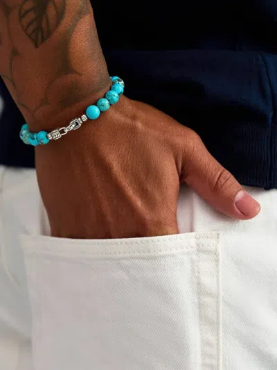 Nialaya Jewelry Healing Turquoise Bracelet In Blue