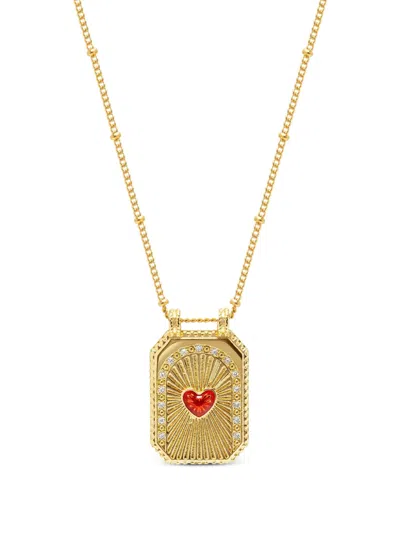Nialaya Jewelry Heart-cut Pendant Necklace In Gold