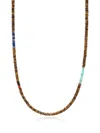 Nialaya Jewelry Halskette Mit Heishi-perlen In Brown