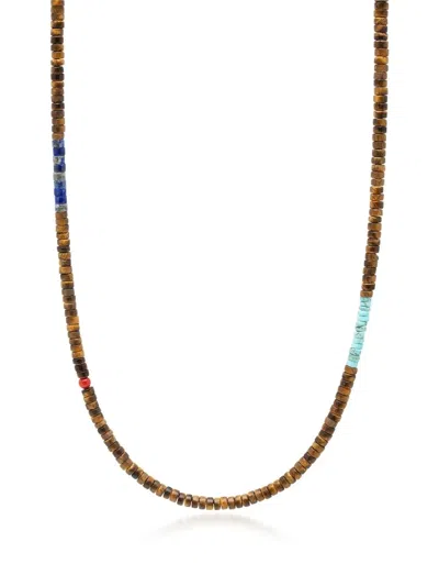 Nialaya Jewelry Halskette Mit Heishi-perlen In Brown