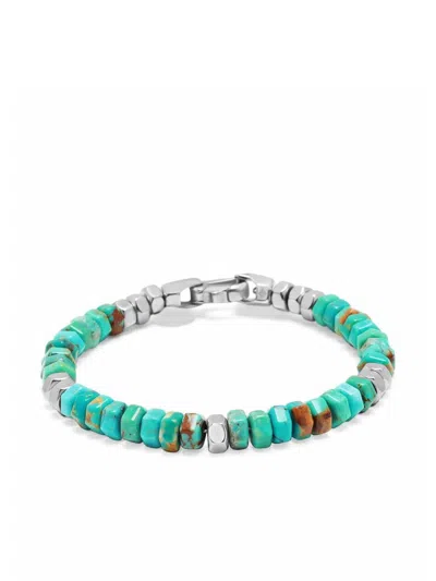 Nialaya Jewelry Hexagon Beaded Bracelet In Blue