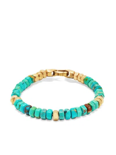 Nialaya Jewelry Hexagon Beaded Bracelet In Blue