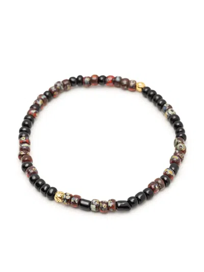 Nialaya Jewelry Japanese Miyuki Beaded Bracelet In Black