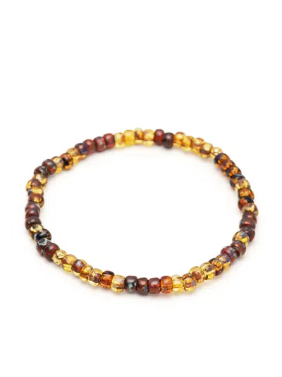 Nialaya Jewelry Japanese Miyuki Beaded Bracelet In Brown