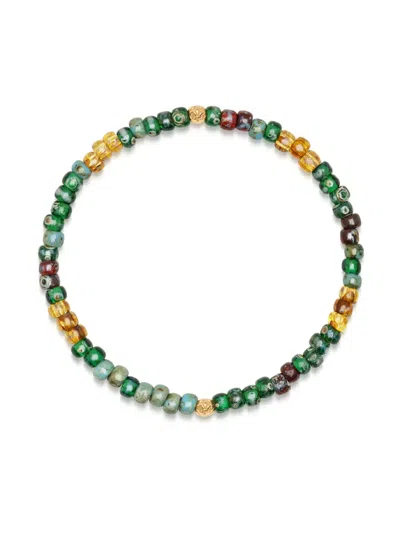 Nialaya Jewelry Japanese Miyuki Beaded Bracelet In Green