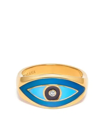 Nialaya Jewelry Grosser Evil Eye Ring In Gold