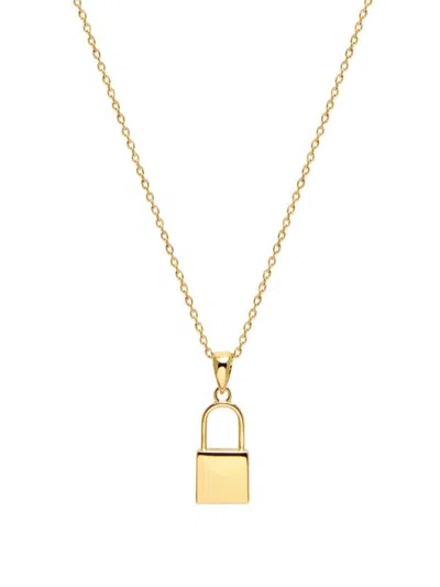 Nialaya Jewelry Lock Necklace In Gold