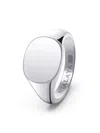 Nialaya Jewelry Logo-engraved Signet Ring In Silver