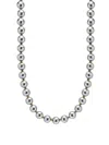 Nialaya Jewelry Bead Detailing Necklace In Silver