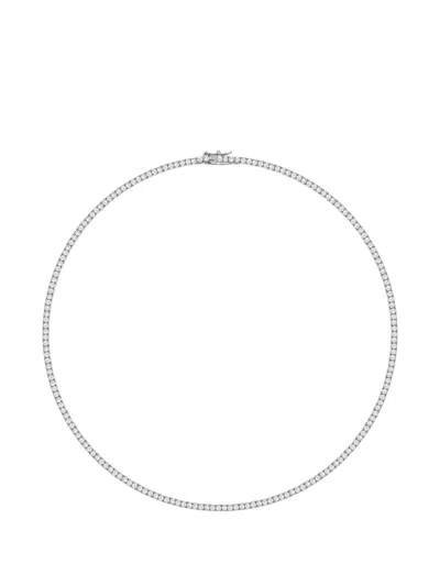 Nialaya Jewelry Mini Tennis Cubic-zirconia Choker Necklace In Metallic