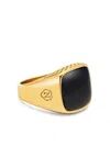 Nialaya Jewelry Onyx Signet Ring In Gold