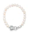 Nialaya Jewelry Panther Head Bracelet In White