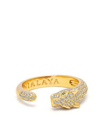 Nialaya Jewelry Panther Wrap Ring In 金色