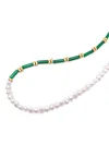 Nialaya Jewelry Pearl Agate Choker Necklace In Multi