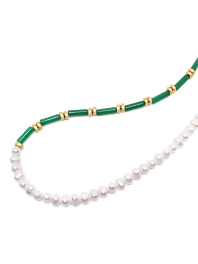 Nialaya Jewelry Pearl Agate Choker Necklace In Multi