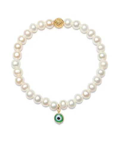 Nialaya Jewelry Pearl Bracelet In Gold